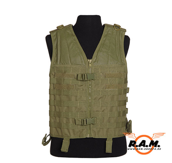 Weste Molle Light Tactical In Der Farbe Oliv Ram Shop De