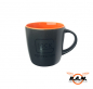 Preview: GLOCK Kaffetasse schwarz/orange