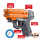 Preview: Pfefferspraypistole JPX6 mit 4 Schuss Speedloader