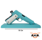 Preview: GOATGUNS Modell 1911 Light Blue, mit Hülsenauswurf (Set)