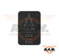 Preview: 3D - Keep Calm EDC Rubber Patch - schwarz