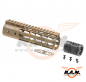 Preview: ARES 7 Inch Keymod Handguard Set, Desert