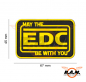 Preview: 3D - May the EDC be with you Rubber Patch