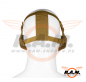 Preview: Gesichtsschutzmaske Metall mit Elasthan-Gurt Tan, Skull