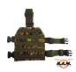 Preview: SOLIDCORE Molle Beinplatte "SLIM LINE", Leg Carrier, Marpat / Digital Woodland