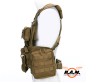 Preview: Operator Chest Rig mit divers. abnehmbaren Taschen in Tan