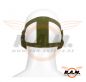 Preview: Gesichtsschutzmaske Metall mit Elasthan-Gurt OD, Skull