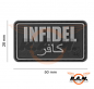 Preview: Infidel Rubber Patch, schwarz