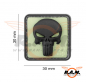 Preview: 3D - Punisher Rubber Patch - nachtleuchtend