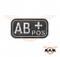 Preview: Bloodtype Rubber Patch AB Pos