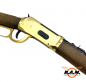 Preview: Legends Cowboy Rifle CO2 Luftgewehr 4,5mm, Stahl BBs, goldener Systemkasten