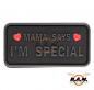 Preview: 3D Patch - "Mama says i´m special" - schwarz