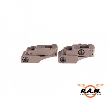 POLYMER Flip Up Sights Set DE