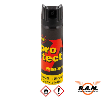 Pfefferspray "PROTECT", 63ml, Direktstrahl (bis ca. 6m)