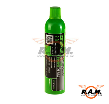 NUPROL 2.0 Premium Airsoft Green Gas 420ml (150 PSI)