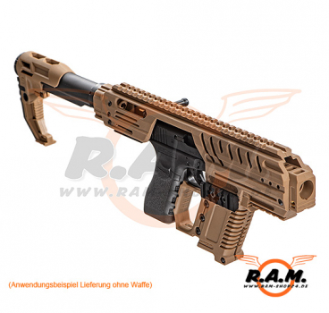 SLONG MPG Carbine Full Kit für Airsoft Glock GBB, tan