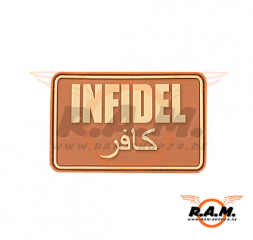 Infidel Large Rubber Patch in desert