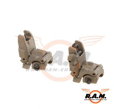 MBUS2 Front & Rear sight im Set desert Deluxe wie MAGPUL