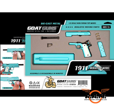 GOATGUNS Modell 1911 Light Blue, mit Hülsenauswurf (Set)