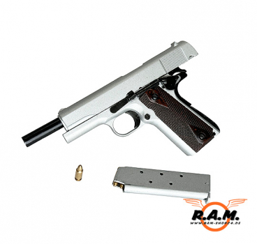 GOATGUNS Modell 1911 SILVER mit Hülsenauswurf (Set)