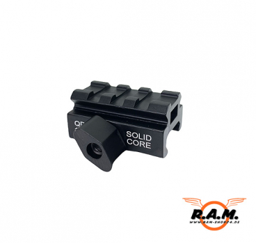 QDM 19x40 Low Profile 3-Slot Twist Lock Riser Mount
