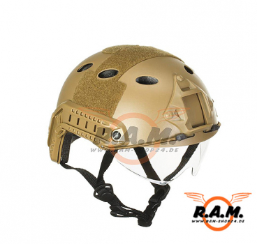 Emerson - FAST Helm PJ Goggle Version Eco, Tan