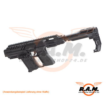 SLONG MPG Carbine Full Kit für Airsoft Glock GBB, schwarz