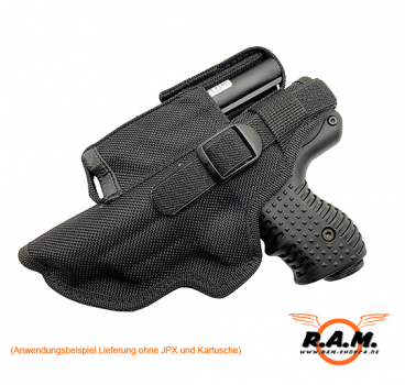 Holster mit Magazintasche für JPX I & II, Linkshänder