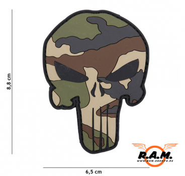 3D - Punisher French Camo Patch