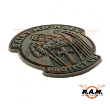 3D - Saint Michael Rubber Patch - Multicam