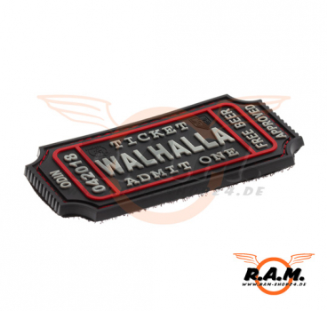 3D - Large Walhalla Ticket Rubber Patch - SWAT