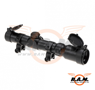 Aim-O 1-4x24 Mil-Dot, Tactical Scope, schwarz