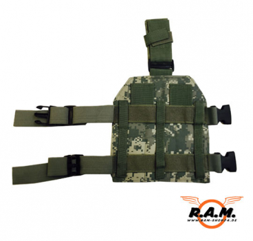 SOLIDCORE Molle Beinplatte "SLIM LINE", Leg Carrier, AT-Digital /ACU