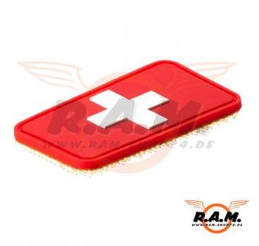 3D - Swiss Flag Rubber Patch