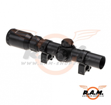 Aim-O 1-4x24 Mil-Dot, Tactical Scope, schwarz