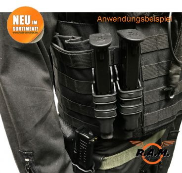 PPQ SOLIDCORE Molle Mag Pouch deluxe in schwarz