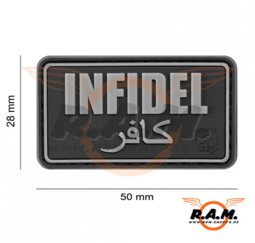 Infidel Rubber Patch, schwarz