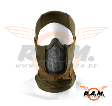 Mk.III Steel Half Face Maske, oliv