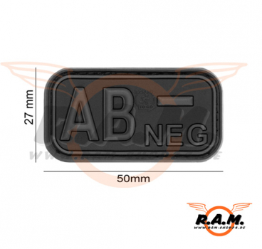 Bloodtype Rubber Patch AB Neg