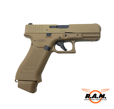 Airsoftpistole GLOCK 19X, 6mm BB, CO2 in coyote (BlowBack)