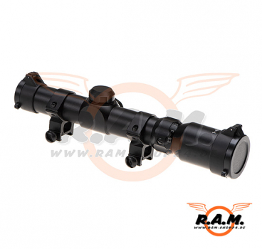 Aim-O 1-4x24 Mil-Dot, Tactical Scope, schwarz