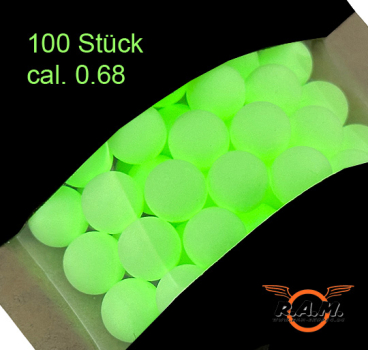 TOMAHAWK - Paintballs "glow in the dark", 100 Stück