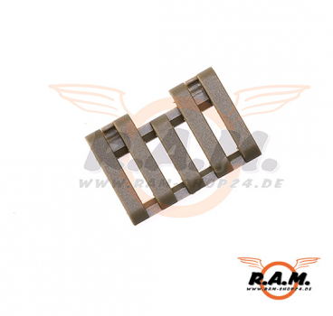 5-Slot Rail Cover with Wire Loom FDE (Element)