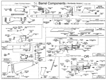 Top Bar Spring (Barrel Components) für RAM 56 / AK /A-Serie  #P6187