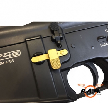 AMBI Mag Release /Magazinauswurfknopf für M4 /AR14, gold