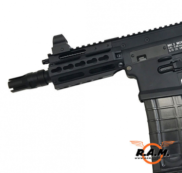 MAXTACT TGR2 CQB MK2 Keymod cal. 0.68 Paintball Markierer (Cerakote Black), inkl Red Bolt