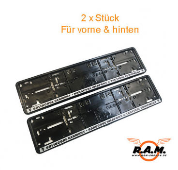 Kennzeichenhalter Set vorne & hinten SOLIDCORE  (2 Stück)