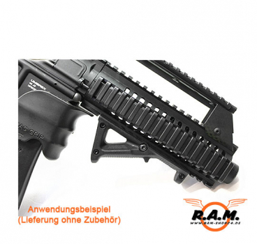 Ladder Rail Cover DELUXE (4 Stück) schwarz von SOLIDCORE