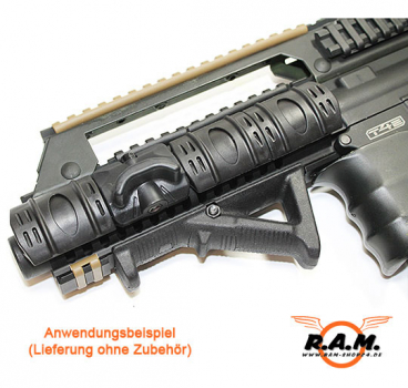 SOLIDCORE - Rubber Rail Cover, 12 Stück, schwarz