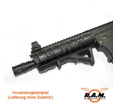 SOLIDCORE - Rubber Rail Cover, 12 Stück, schwarz